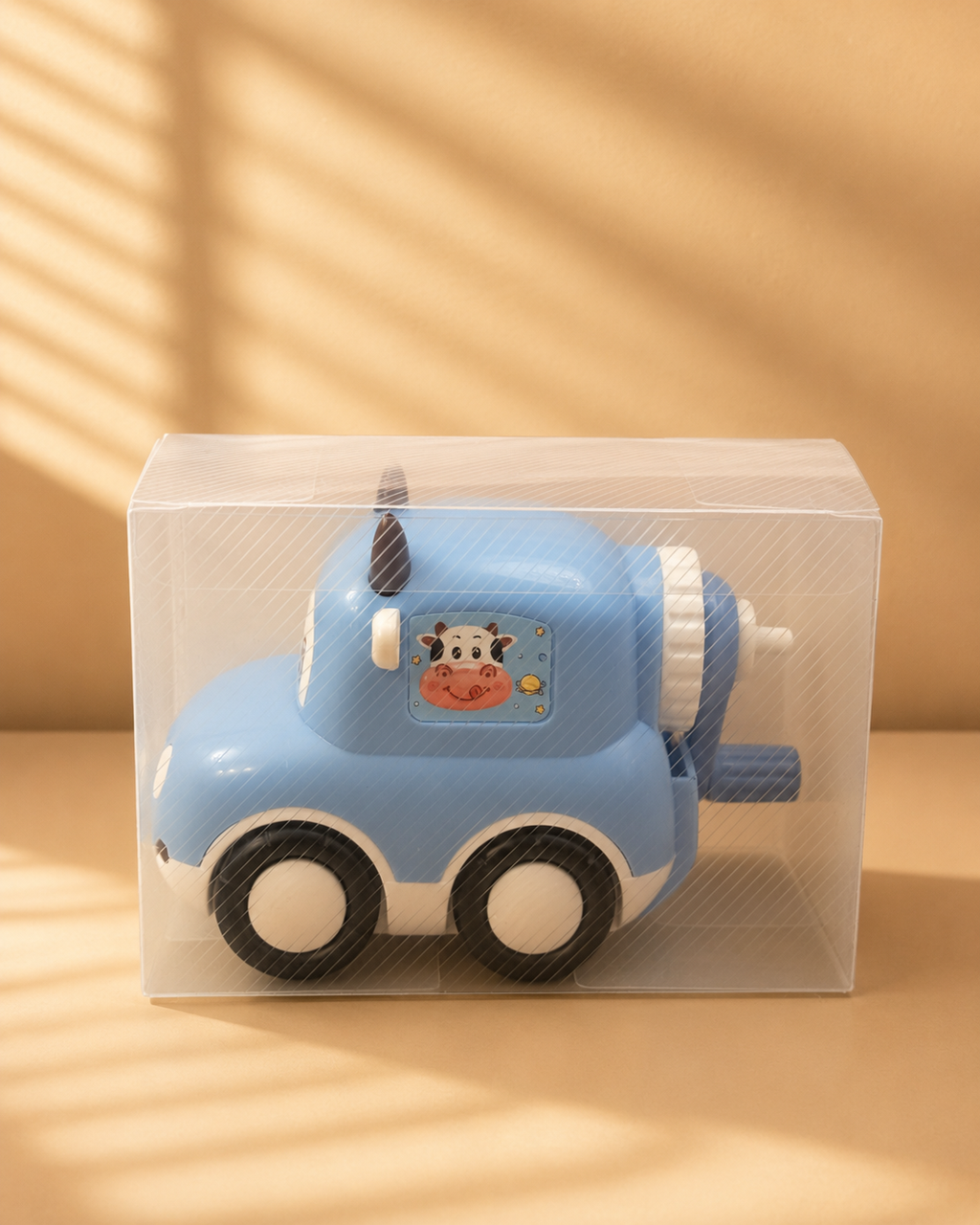 Cow Car Pencil Sharpener – Cute Kids Sharpener | Blue & Pink