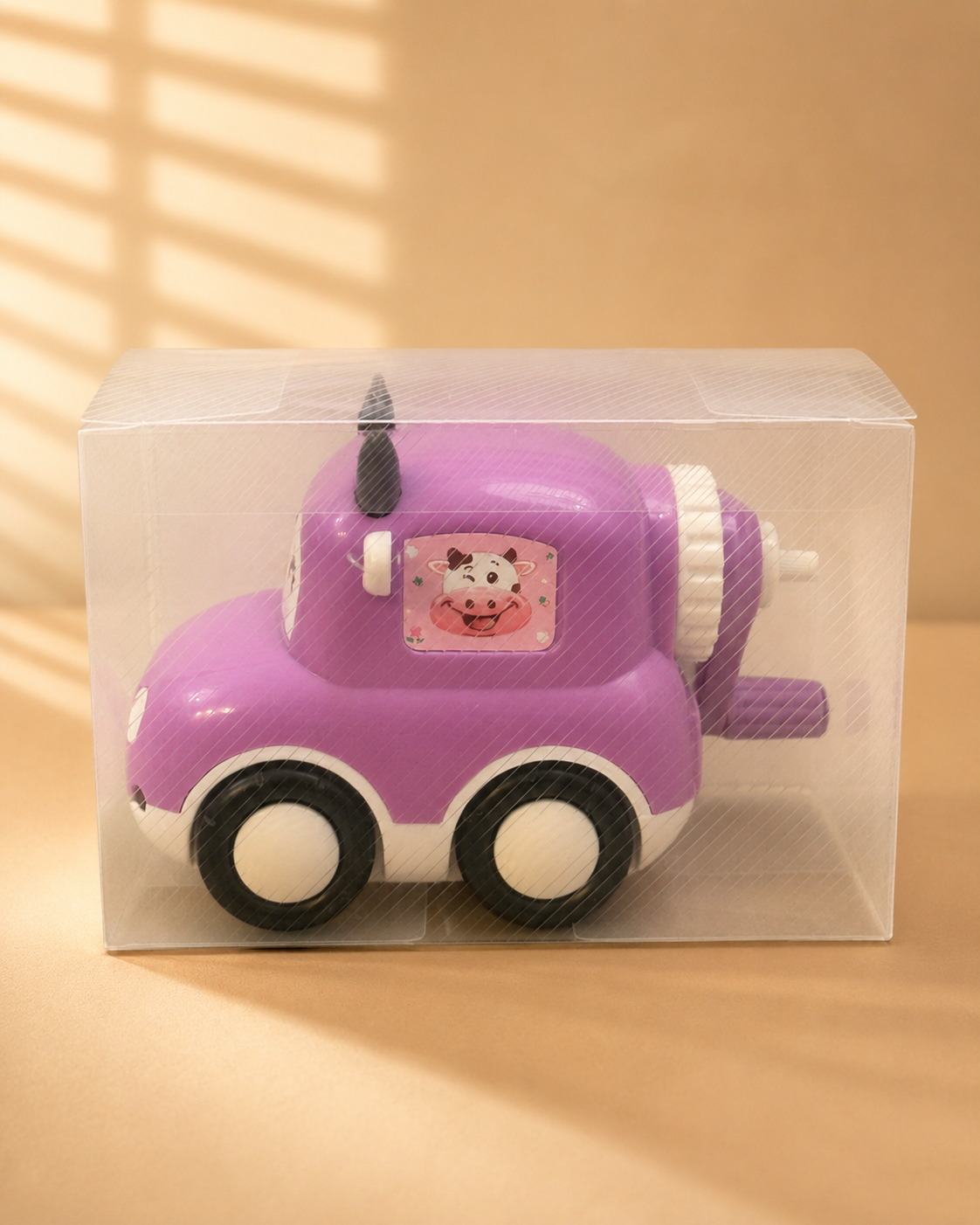 Cow Car Pencil Sharpener – Cute Kids Sharpener | Blue & Pink