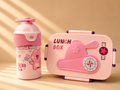 Kids Lunch Box & Water Bottle Set – Pink Bunny Star Set by Hongzeyu