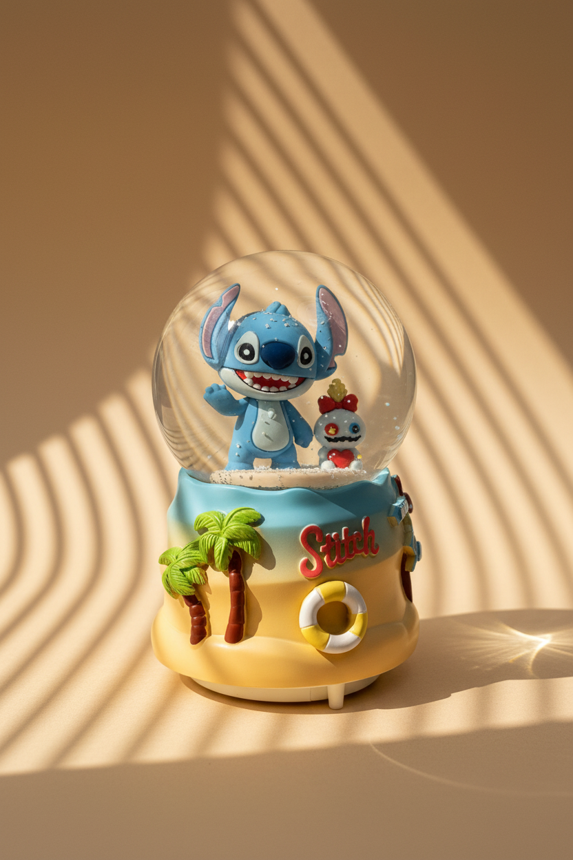 Character Snow Globe – Stitch & SpongeBob Designs