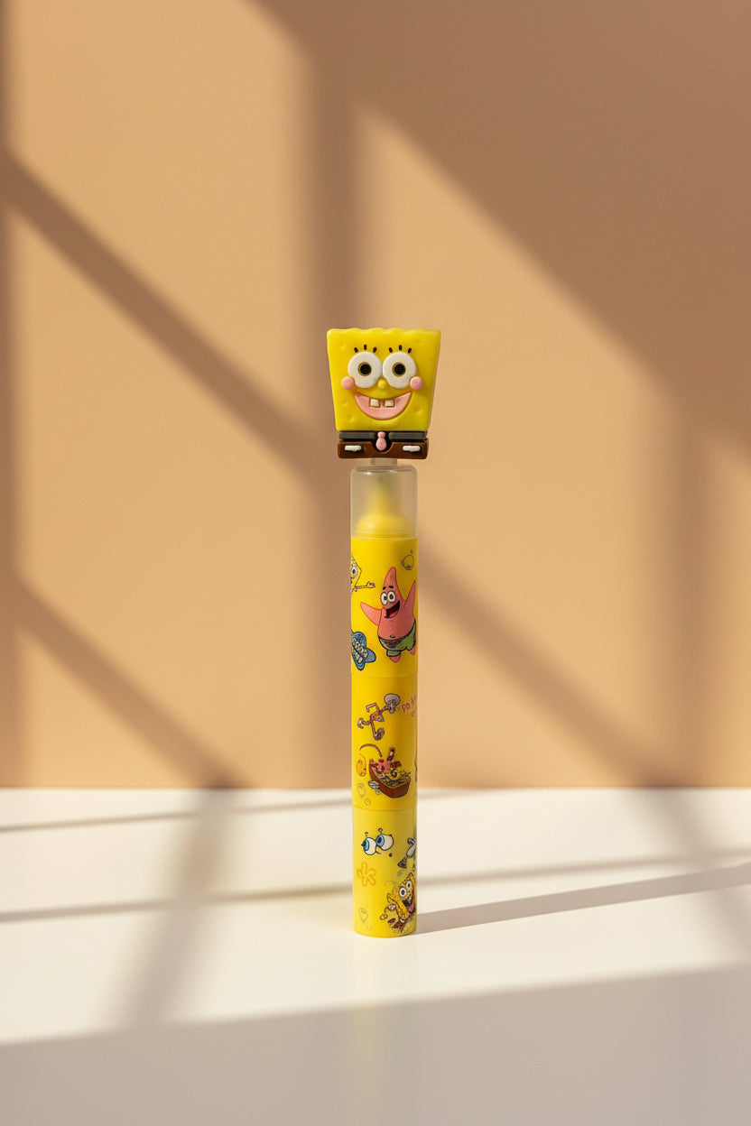 SpongeBob 3-in-1 Highlighter Set – SpongeBob topper with 3 yellow mini highlighters